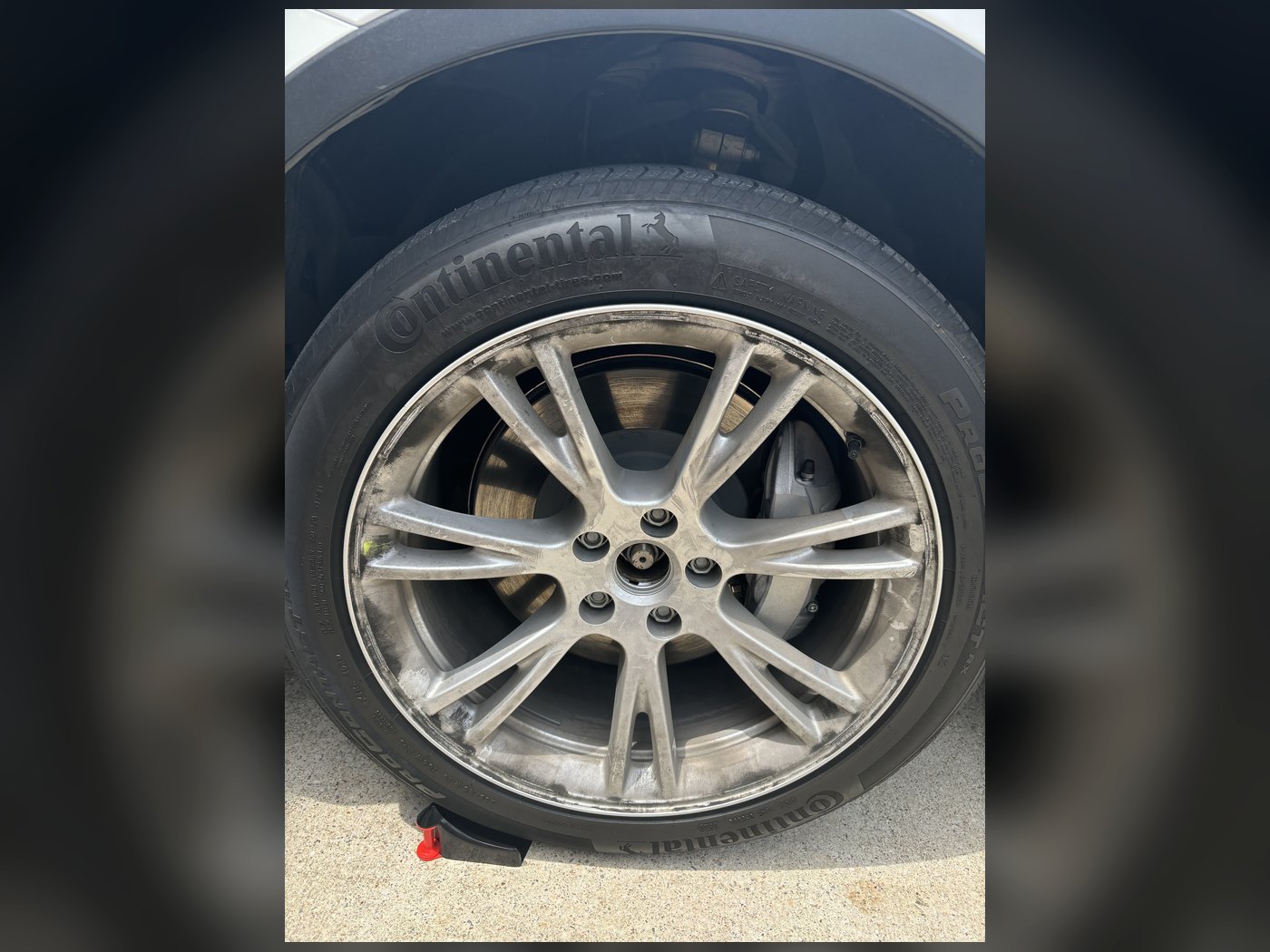 before exterior car detail DFW wheel cleaning