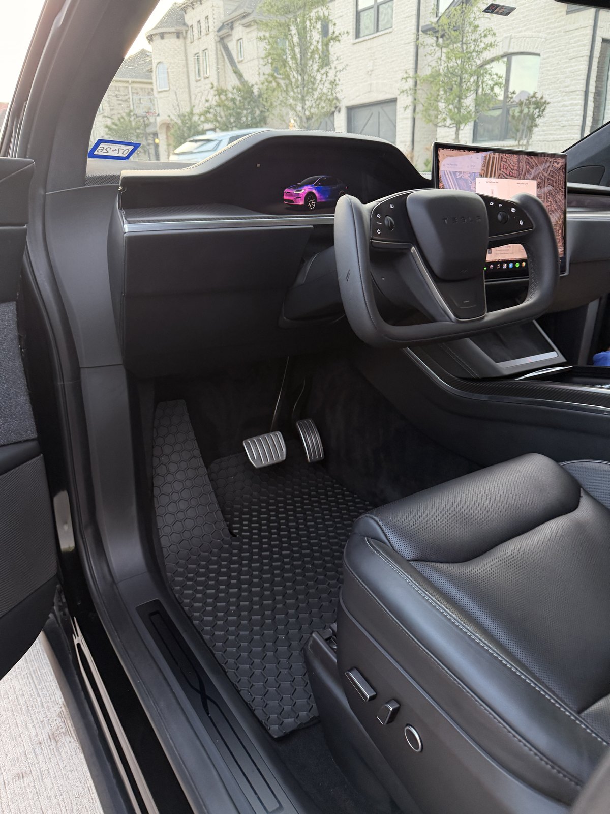 interior car detailing Irving Texas Tesla cabin